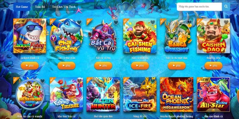 Top game bắn cá ăn khách nhất tại M8win
